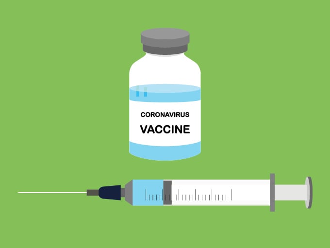 illustration of Coronavirus vaccine